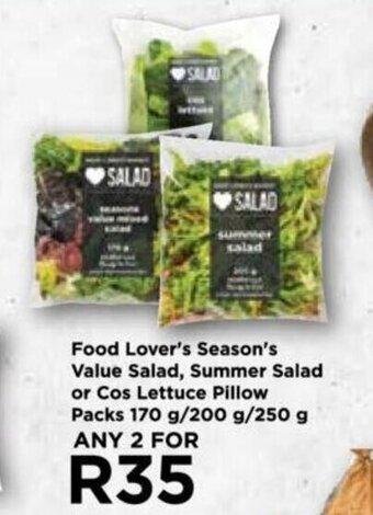 Food Lover's Market Food Lover's Season's Value Salad, Summer Salad or Cos Lettuce Pillow offer