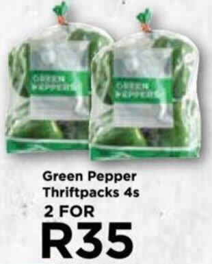 Food Lover's Market Green Pepper Thriftpacks 4s offer