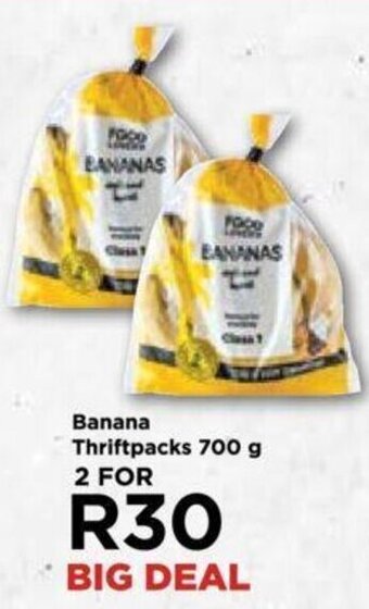 Food Lover's Market Banana Thriftpacks 700 g 2 FOR offer