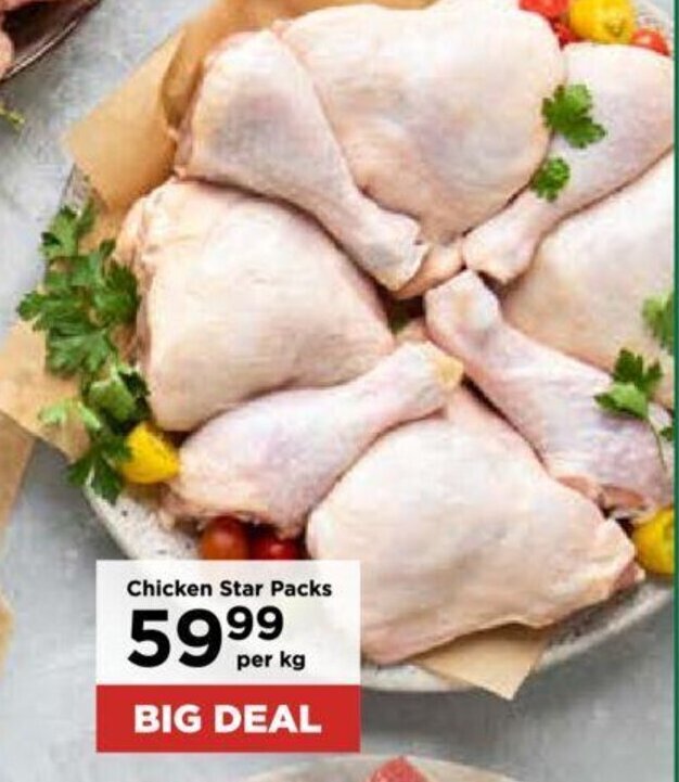 Chicken Star Packs offer at Food Lover's Market