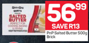 Pick n Pay PnP Salted Butter 500g Brick offer