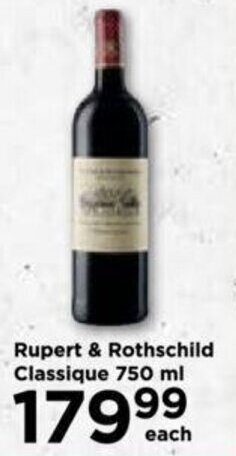 Food Lover's Market Rupert & Rothschild Classique 750 ml offer