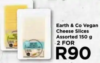 Food Lover's Market Earth & Co Vegan Cheese Slices Assorted 150 g 2 FOR offer