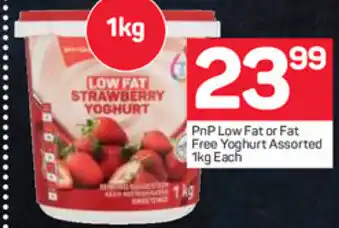Pick n Pay PnP Low Fat or Fat Free Yoghurt 1kg offer