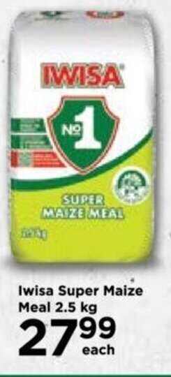 Food Lover's Market Iwisa Super Maize Meal 2.5 kg offer