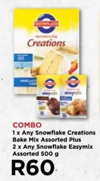 Food Lover's Market COMBO 1 x Any Snowflake Creations Bake Mix Assorted Plus 2 x Any Snowflake Easymix Assorted 500 g offer