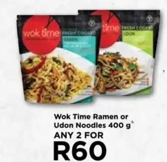 Food Lover's Market Wok Time Ramen or Udon Noodles 400 g ANY 2 FOR offer