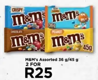 Food Lover's Market M&M's Assorted 36 g/45 g 2 FOR offer