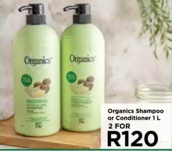 Food Lover's Market Organics Shampoo or Conditioner 1 L 2 FOR offer