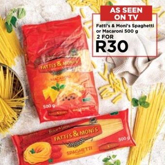 Food Lover's Market Fatti's & Moni's Spaghetti or Macaroni 500 g offer