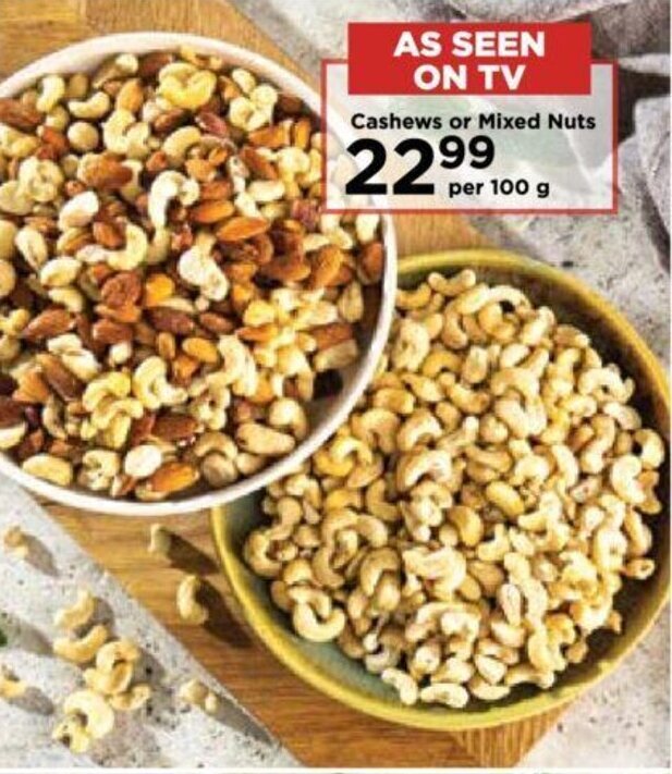Cashews or Mixed Nuts offer at Food Lover's Market