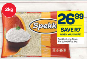 Pick n Pay Spekko Long Grain Parboiled Rice 2kg offer