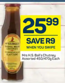 Pick n Pay Mrs. H.S. Ball's Chutney 450/470g offer