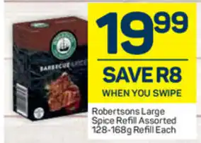 Pick n Pay Robertsons Large Spice Refill 128-168g offer