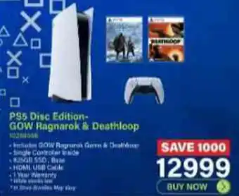 Incredible Connection PS5 Disc Edition-GOW Ragnarok & Deathloop offer