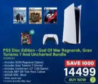 Incredible Connection PSS Disc Edition - God Of War Ragnarok, Gran Turismo 7 And Uncharted Bundle 1020143 offer