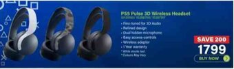 Incredible Connection PS5 Pulse 3D Wireless Headset offer