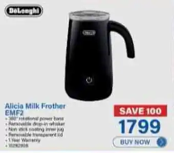 DeLonghi Alicia Milk Frother EMF2
