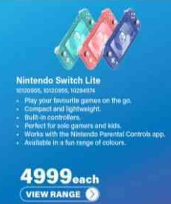 Incredible Connection Nintendo Switch Lite offer