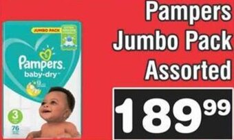 Advance Cash n Carry Pampers Jumbo Pack Assorted offer