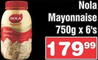 Advance Cash n Carry Nola Mayonnaise 750g x 6's offer