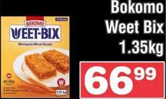 Advance Cash n Carry Bokomo Weet Bix 1.35 kg offer