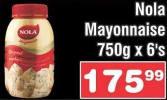 Nola Mayonnaise 750g x 6's