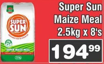 Advance Cash n Carry Super Sun Maize Meal 2.5kg x 8's offer