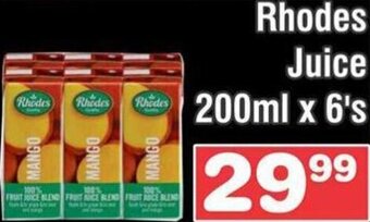 Advance Cash n Carry Rhodes Juice 200ml x 6's offer