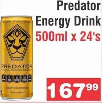 Advance Cash n Carry Predator Energy Drink 500ml x 24's offer