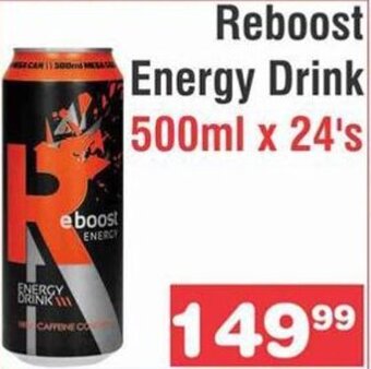 Advance Cash n Carry Reboost Energy Drink 500ml x 24's offer