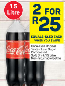 Pick n Pay Coca-Cola Original Taste-Less Sugar 1.5L offer