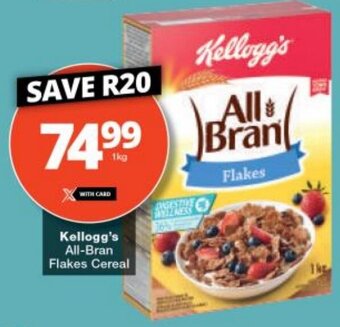 Checkers Kellogg's All-Bran Flakes Cereal offer