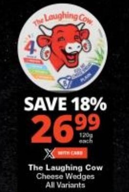 Checkers The Laughing Cow Cheese Wedges All Variants offer