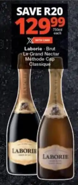 Checkers Laborie Brut Le Grand Nectar Méthode Cap Classique offer