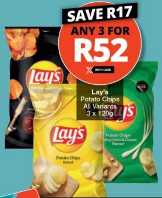 Lay's Potato Chips All Variants offer at Checkers