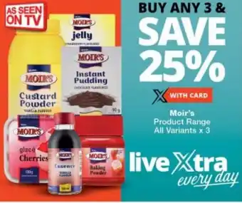 Checkers Moir's Product Range All Variants x 3 offer