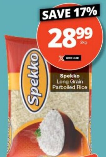 Checkers Spekko Long Grain Parboiled Rice offer