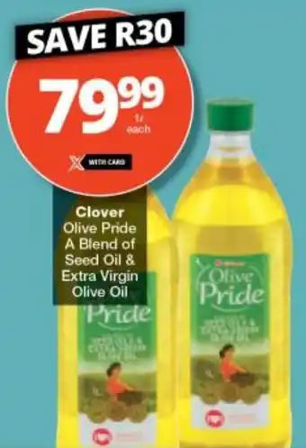Checkers Clover Olive Pride A Blend of Seed Oil & Extra Virgin Olive Oil offer