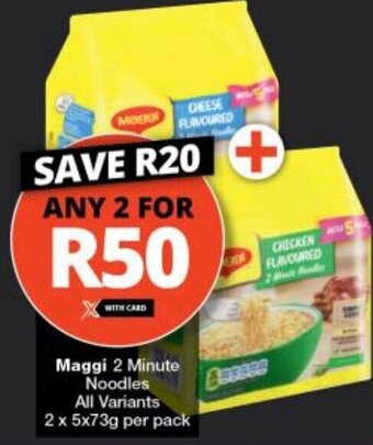 Maggi 2 Minute Noodles All Variants 2 x 5x73g per pack