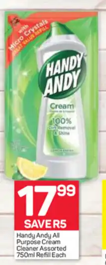 Pick n Pay Handy Andy All Purpose Cream Cleaner 750ml Refill offer