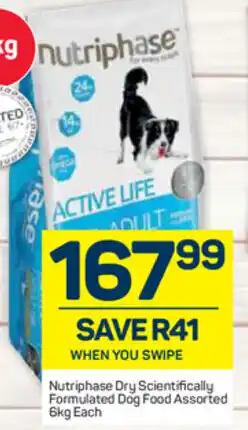 Pick n Pay Nitriphase Dry Scientifically Formulated Dog Food 6kg offer