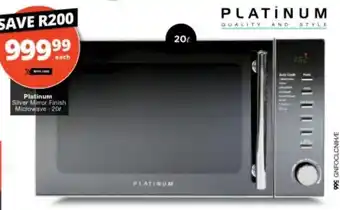 Checkers Platinum Silver Mirror Finish Microwave 20 offer