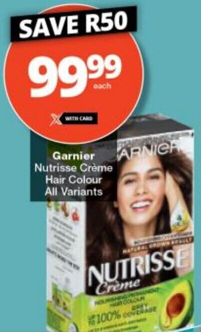 Garnier Nutrisse Crème Hair Colour All Variants Offer At Checkers 1504