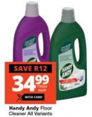 Checkers Handy Andy Floor Cleaner All Variants offer