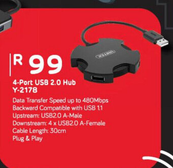 4-Port USB 2.0 Hub Y-2178