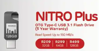 Computer Mania Nitro Plus OTG Type-C USB 3.1 Flash Drive 128GB offer