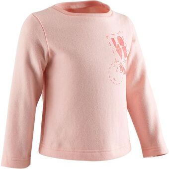 Decathlon 100 baby gym sweatshirt - pink offer