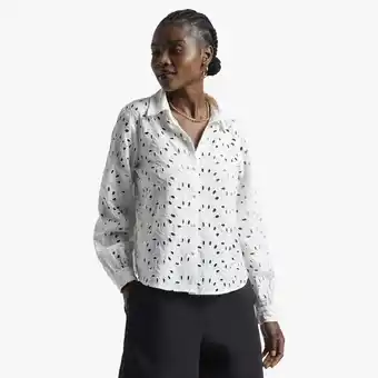 The FIX Women's white anglaise shirt offer