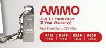 Computer Mania Ammo USB 3.1 Flash Drive 16GB offer
